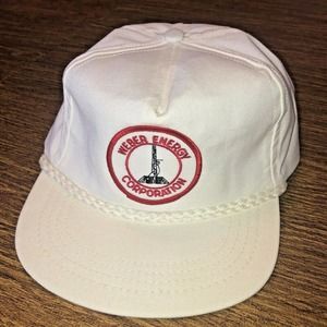 NOS Vintage Hat Cap Strapback TOWN TALK Patch